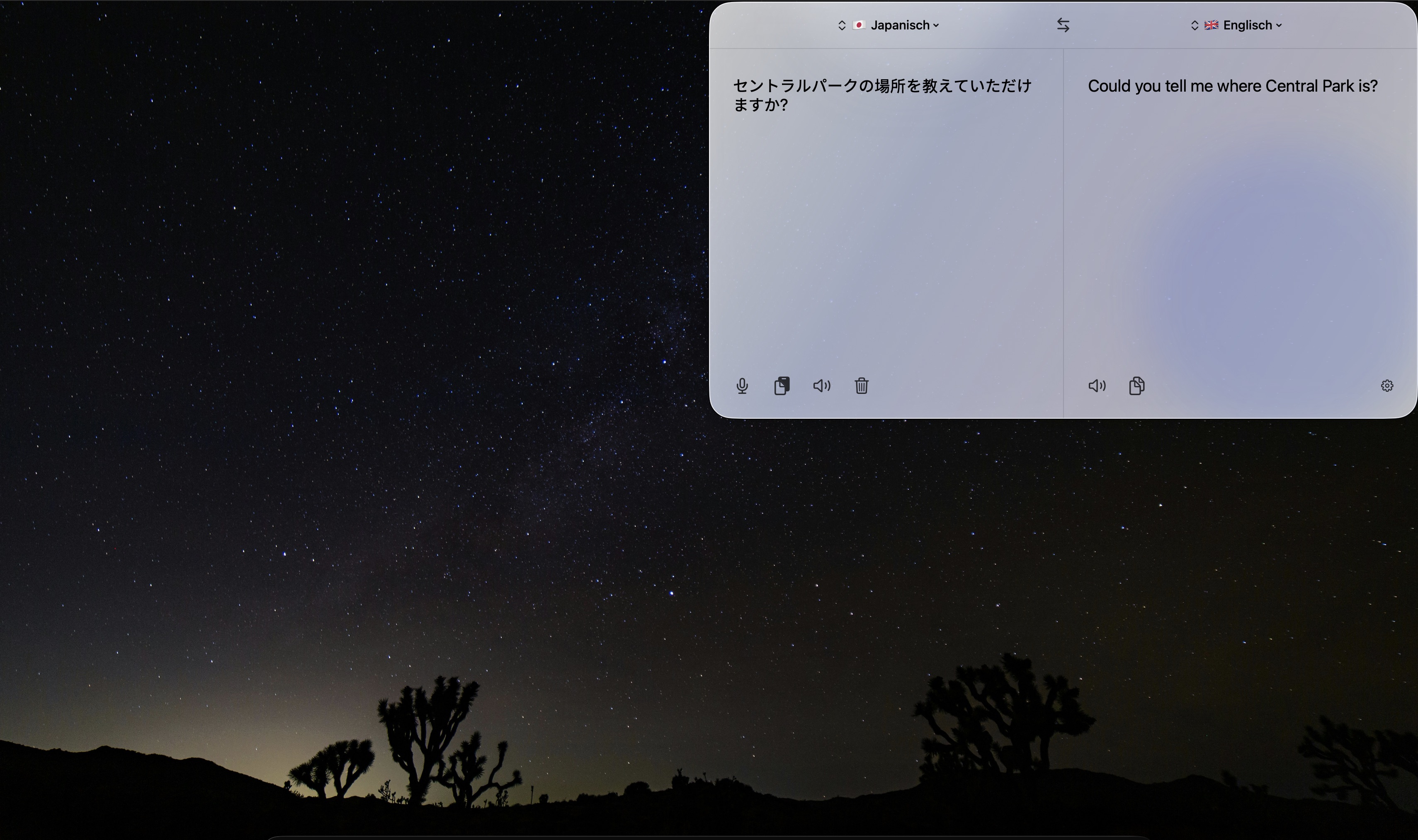 BarLingo translating Japanese into English in light mode